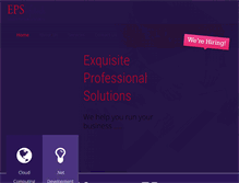 Tablet Screenshot of epsinfotech.com